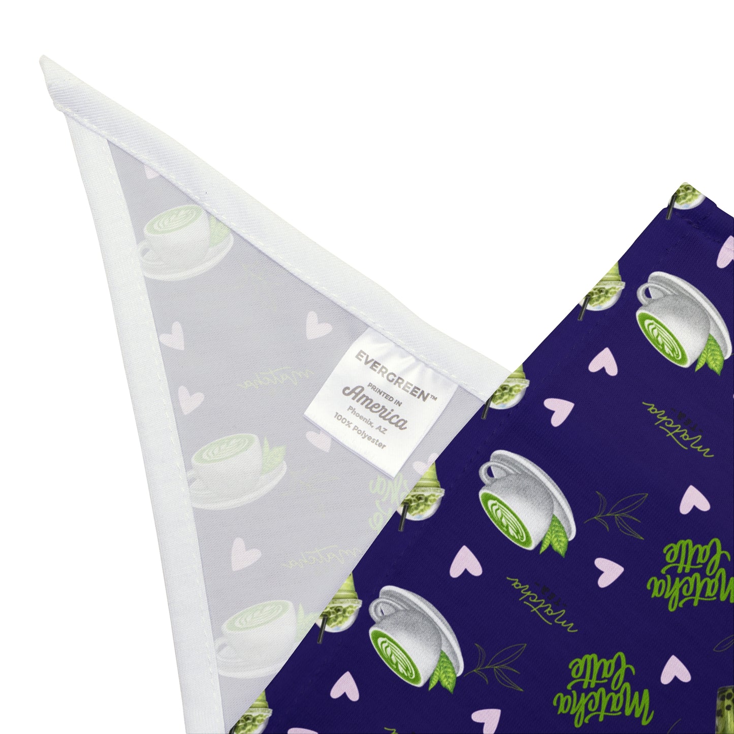 Dog Bandana Matcha Latte Collection - Deep Blue Edition