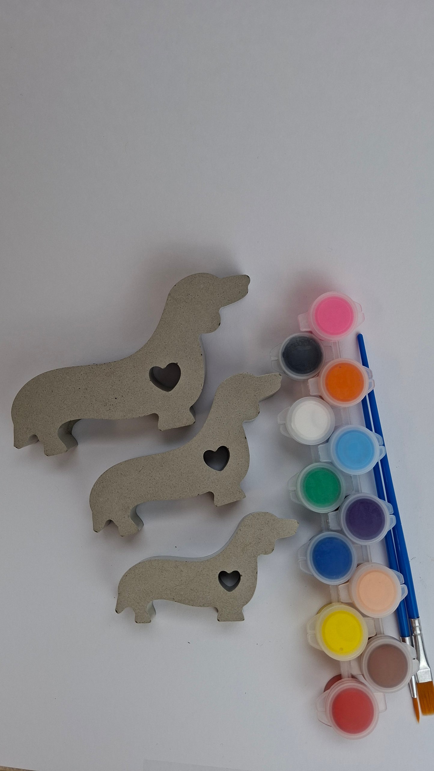 DIY Teckel Schilderen - Set 3 stuks