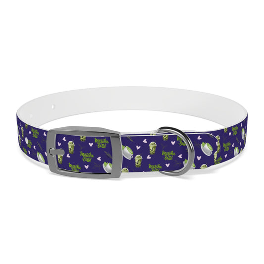 Dog Collar Matcha Latte Collection - Deep Blue Edition