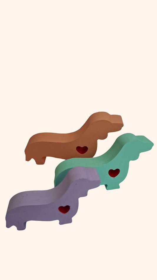 DIY Teckel Schilderen - Set 3 stuks