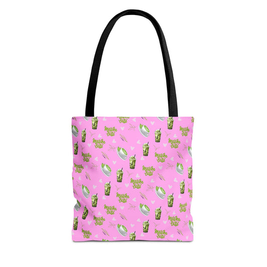 Tote Bag Matcha Latte Collection - Pink Edition