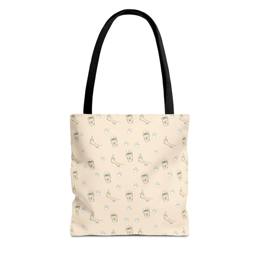DogMom Tote Bag Latte Macchiato