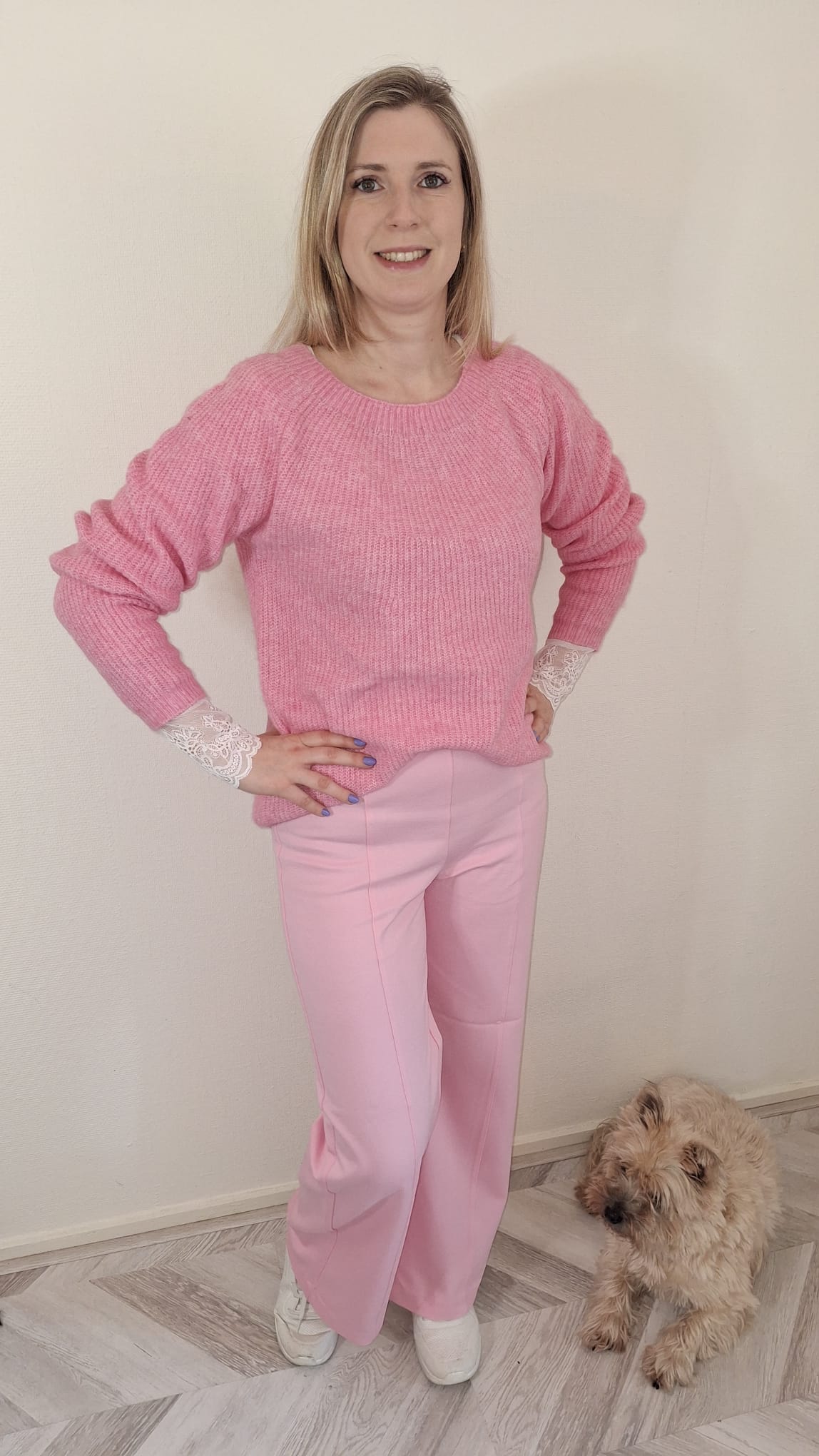 Trui Roze Knit