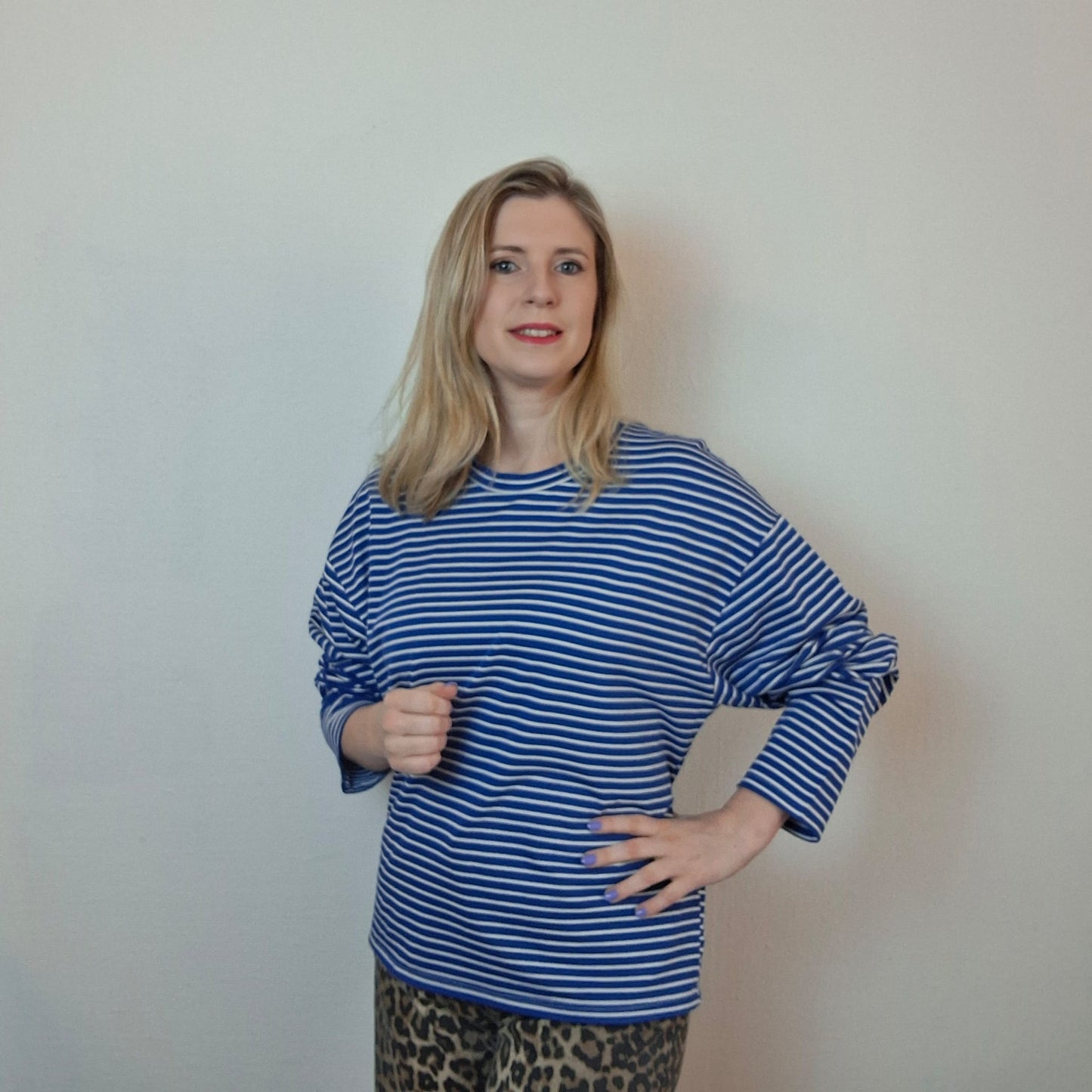 Shirt Blauw Gestreept Nu 50% korting