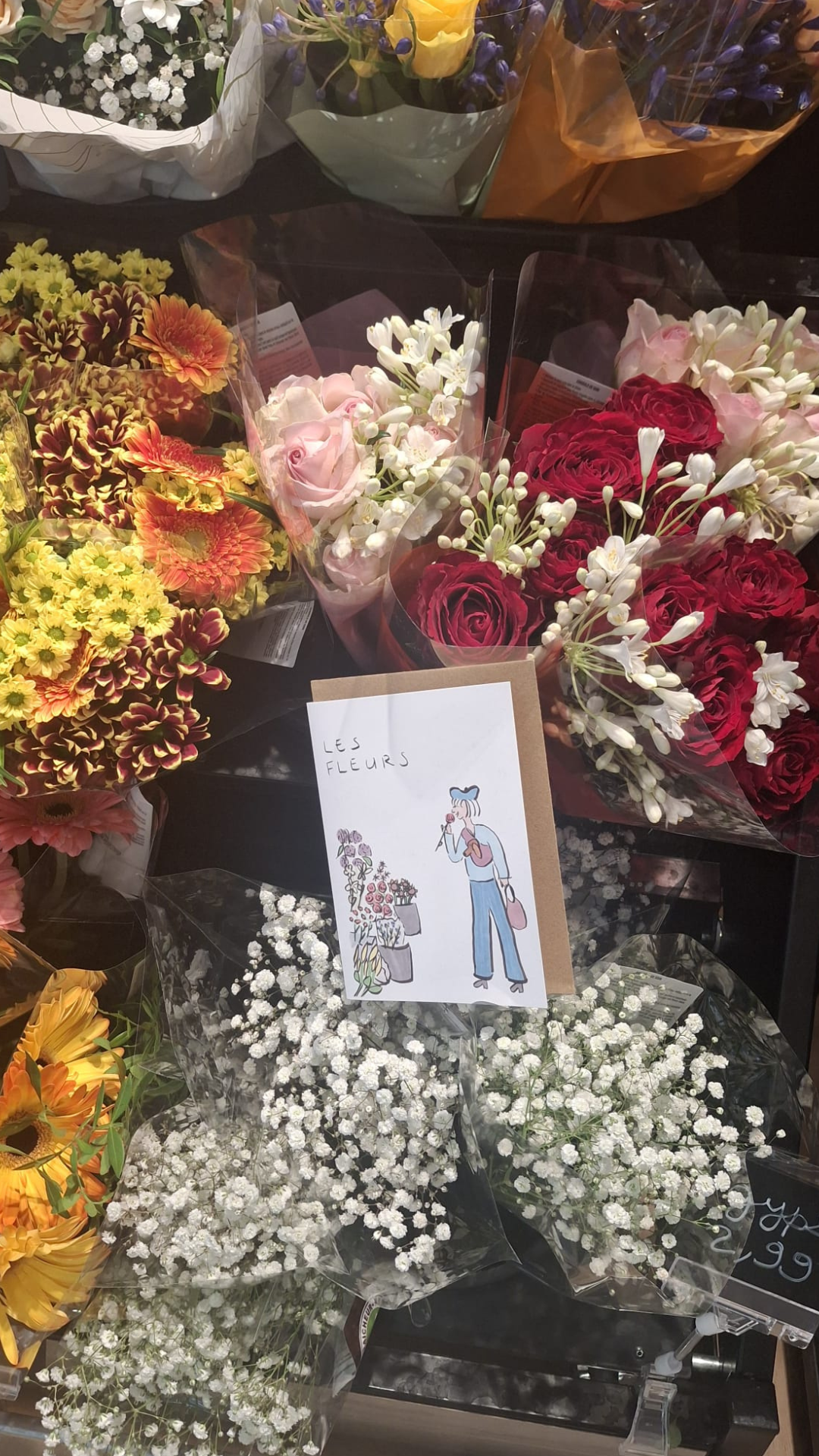 Les Fleurs - Wenskaart A6