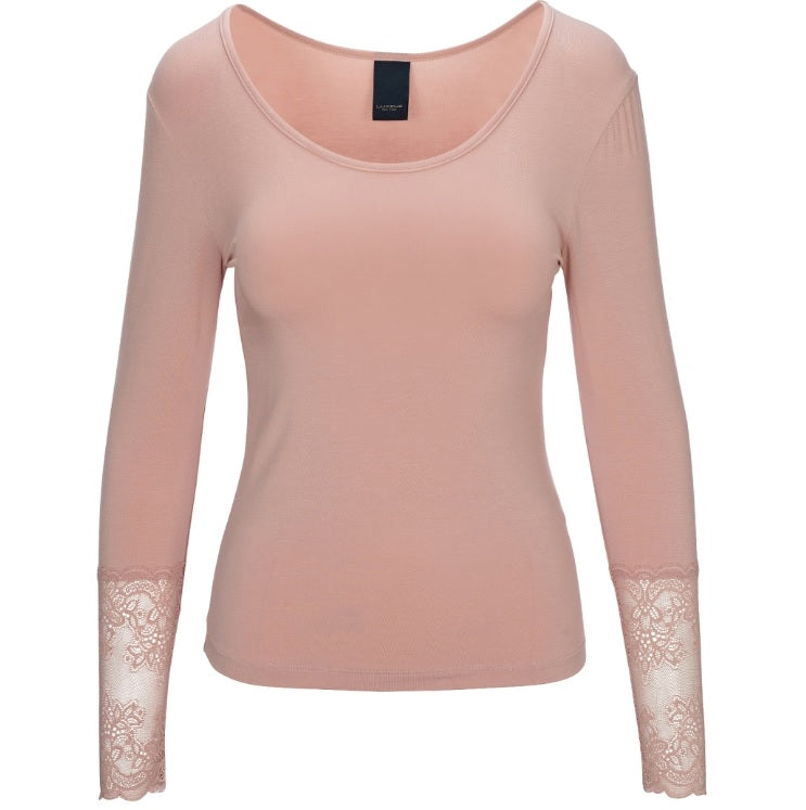 Shirt met Kanten Mouwen