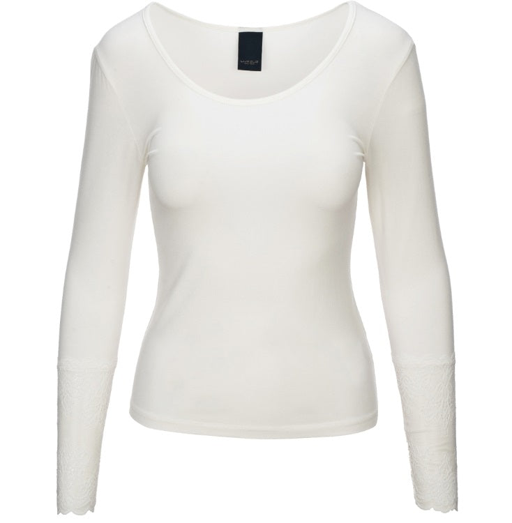 Shirt met Kanten Mouwen